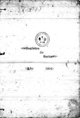 Libro de rexistro de socios do ano 1914