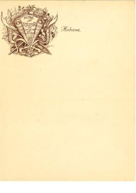 Hijos de Roupar 1913. Inscripción nº 1. Habana...