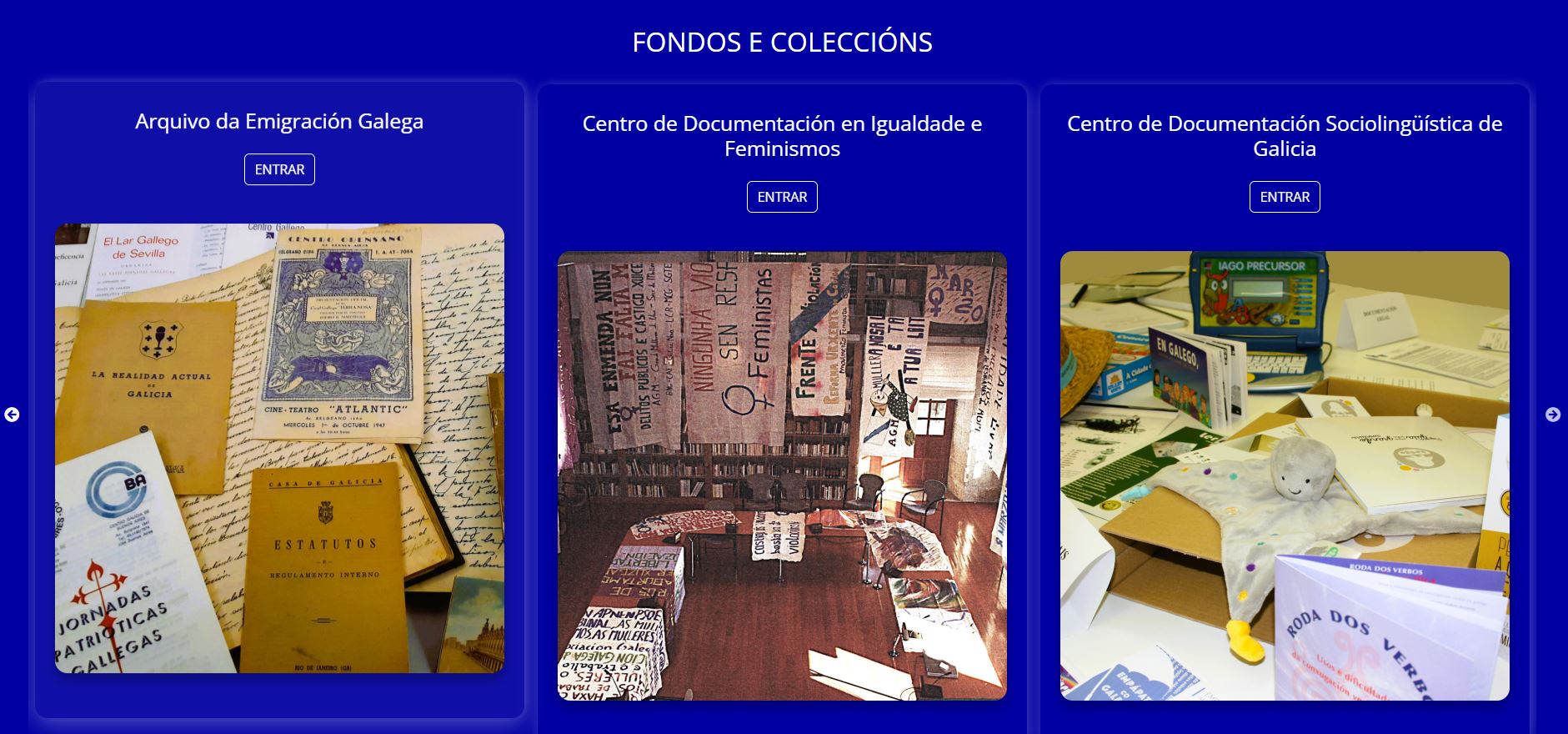 Acceso a fondos e coleccións