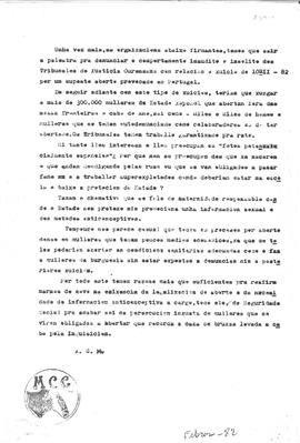 [Comunicado de prensa-denuncia Tribunais de Xustiza aborto Ourense]