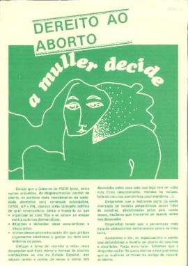 Dereito ao aborto a muller decide