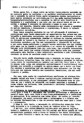 Sobre a contradicción home/muller