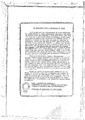 As mulleres ante o primeiro de maio