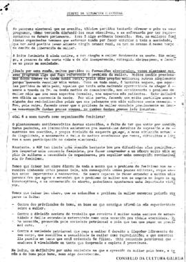 Diante da situación electoral