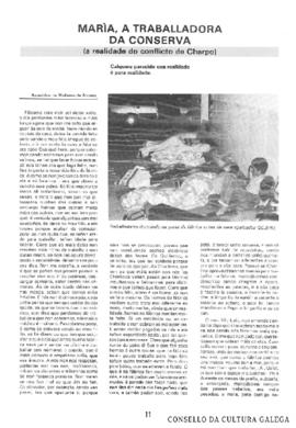 María. A traballadora da conserva (a realidade do conflicto de CHARPO) [Andaina, n. 22, p. 11-13]