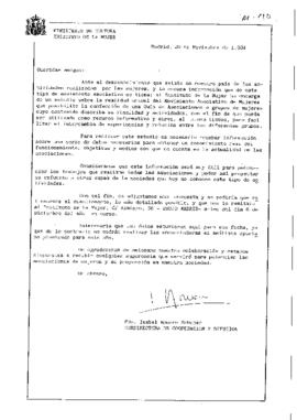 Enquisa remitida polo Instituto de la Mujer a organizacións feministas