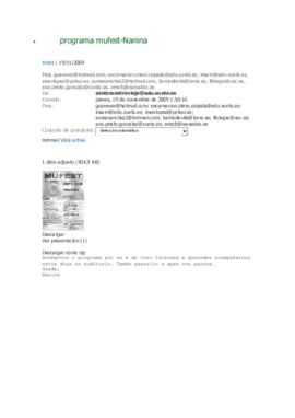 Difusión do programa de Mufest