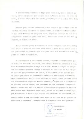 A Coordinadora Feminista de Vigo quere denunciar [á prensa: violacións en Barra]