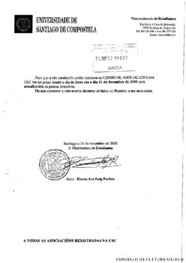 [ USC: Solicita  información actualizada dos postos directivos de GMU]