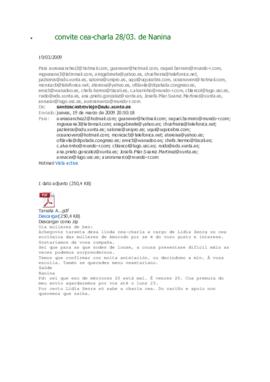 Convite cea-charla. Homenaxe a Lidia Senra