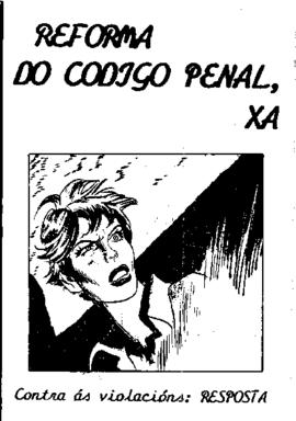 Reforma do código Penal, xa!. Contra as violacións resposta [deseño rostro muller occidental pelo curto]