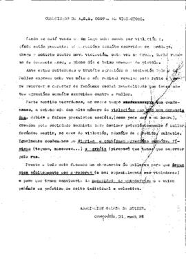 Comunicado de AGM contra as violacións