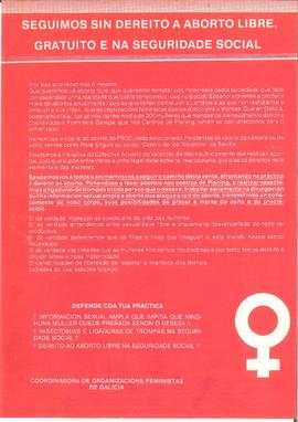 Seguimos sin dereito a aborto libre, gratuito e na Seguridade Social