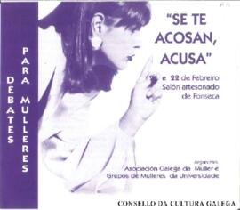 Debates para mulleres Se te acosan acusa