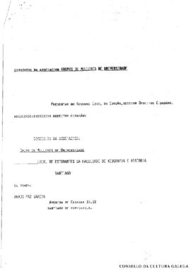 Estatutos da Asociación Grupos de Mulleres da Universidade