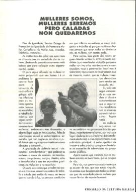 Mulleres somos mulleres seremos pero caladas non quedaremos