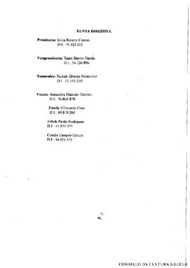 Listado xunta directiva curso 1998-1999