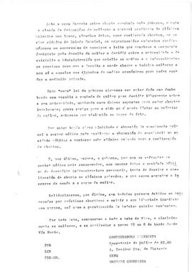 Ante o novo decreto sobre aborto aprobado [á prensa: convocatoria manifestación]