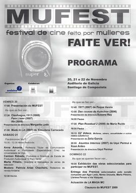 MUFEST. Festival de cine feito por mulleres. Faite ver!