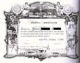 Título honorífico á Constancia dunha socia de Hijas de Galicia