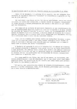 Se manifestarse non é un delito, facelo contra as violacións é un deber [autora: Vitória Iglesias]