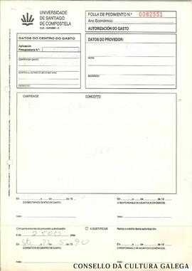 USC: Autorización de gasto á GMU