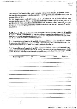 Follas recollida de firmas [Dosier traballo doméstico ao 50%]