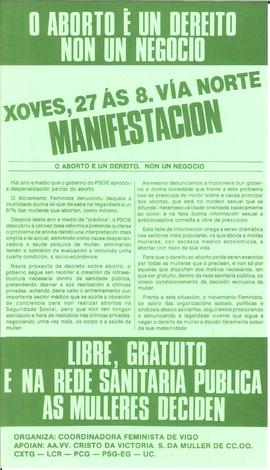 O aborto é un dereito non un negocio