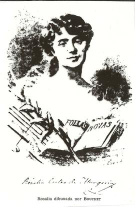 Rosalía dibuxada por Bouchet