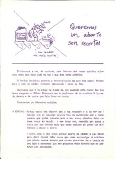 Queremos un aborto sen recortes. ¡Nin Londres nin máis mortes!