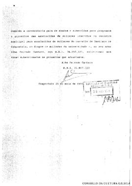 Solicitude de subvención ao Concello de Santiago de Compostela para actividades