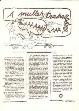 A muller traballa. Taboa redonda encol da muller e o traballo