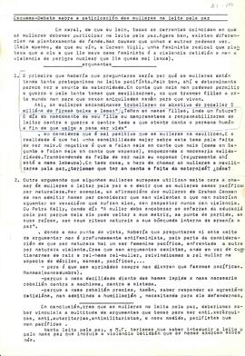 Esquema-Debate sobre a participación das mulleres na loita pola paz