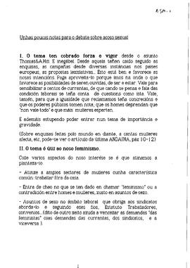 Unhas poucas notas para o debate sobre o acoso sexual