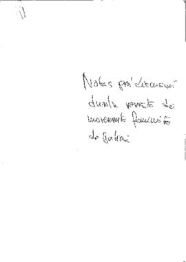 Notas pra discusión dunha revista do movemento feminista de Galicia