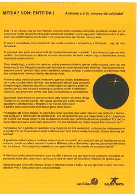 Media?. Non: enteira! Atrévete a vivir amores de calidade