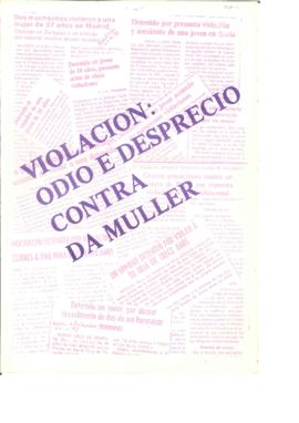 Violación: odio e desprecio contra da muller