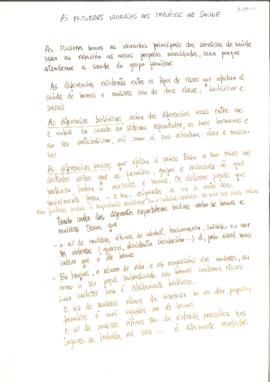 As mulleres usuarias dos servicios de saúde