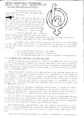 Aborto-sexualidade-maternidade. Por qué abortamos as mulleres?