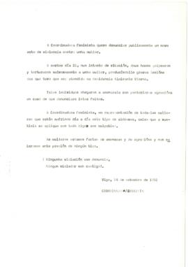 A Coordinadora Feminista de Vigo quere denunciar [á prensa: violación día 21]
