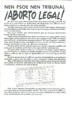 Nen PSOE nen Tribunal. ¡Aborto legal!