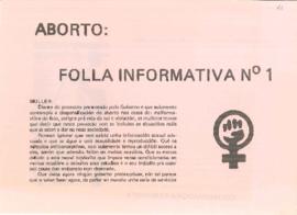 Aborto: folla informativa nº 1