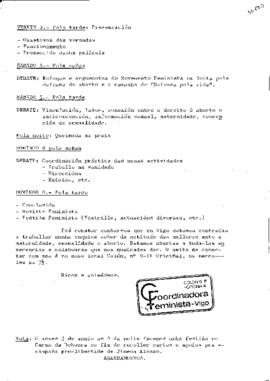 Programa Xornadas aborto