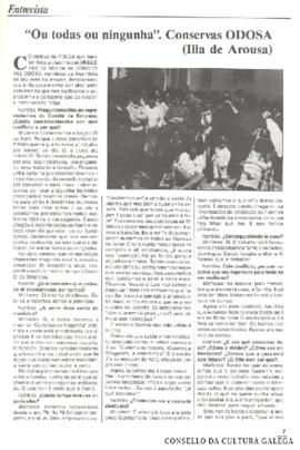 "Ou todas ou ningunha". Conservas ODOSA (Illa de Arousa) [Andaina, n. 12, p. 7-8]