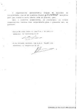 Documento no que se fan constar as responsables do curso 1994-1995