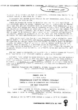 Os violadores teñen dereito á libertade, e as mulleres ¿qué?