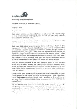 Ben querida amiga (novo proxecto dixital Andaina 2.0)